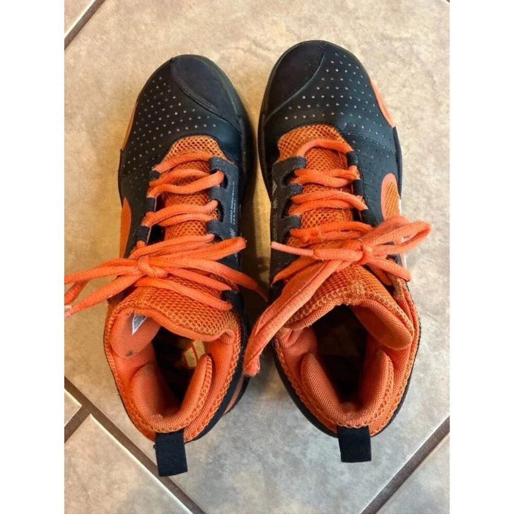 Adidas DON Issue 5 Basketball Shoes Donovan Mitchell Black Impact Orange Size 6